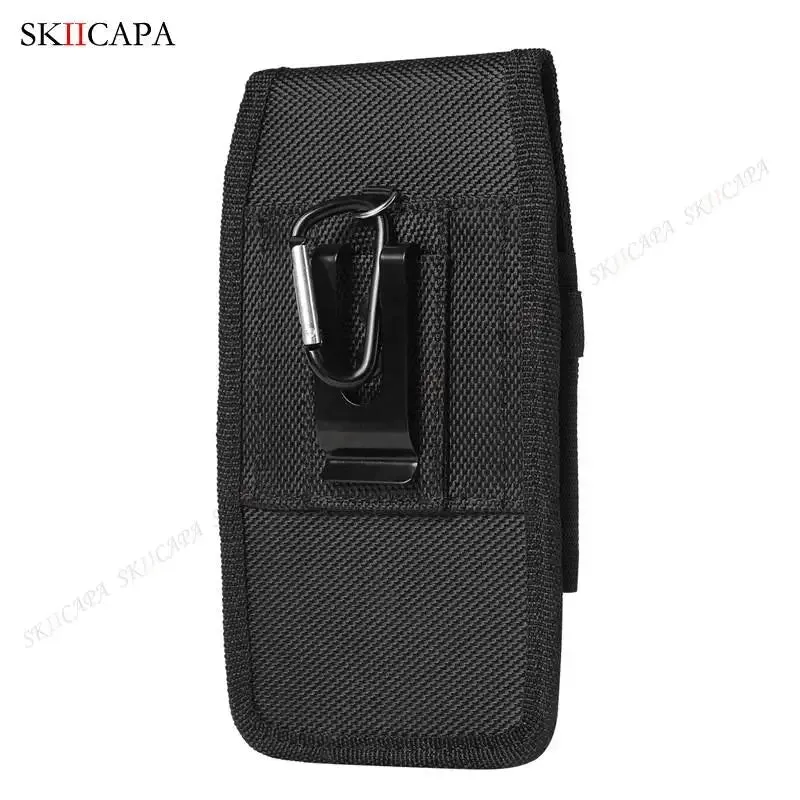 Oxford Cloth Leather Waist Pouch for Samsung S24 Ultra Plus with Belt Clip - Holster Bag for Galaxy A15, A05S, A05, A25