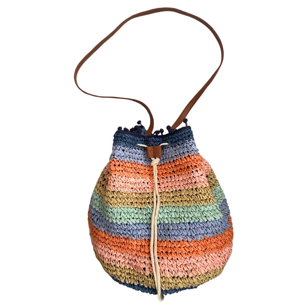 Paper Crotchet Woven Bucket Bag