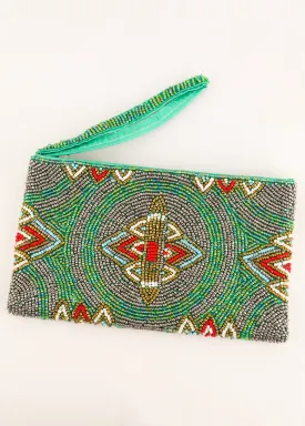 Queen Bee Beaded Clutch