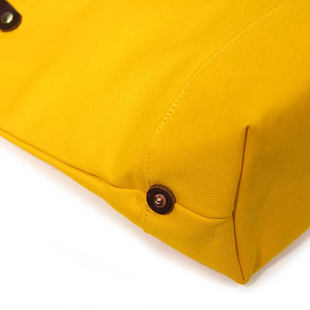 Solar Yellow Canvas Portfolio Tote