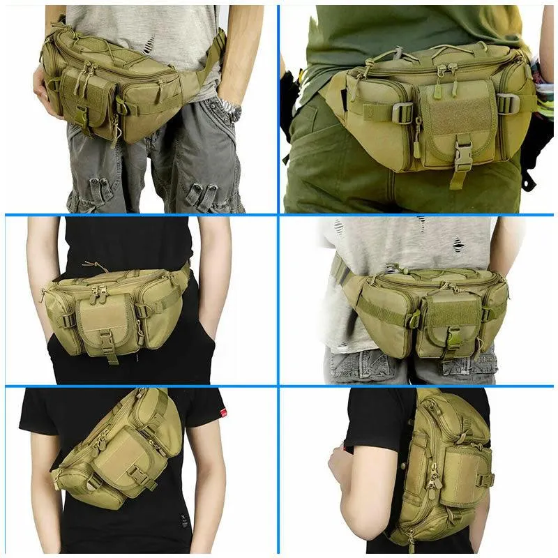 Tactical Outdoor Large-Capacity Waist Bag Jy-31 Green