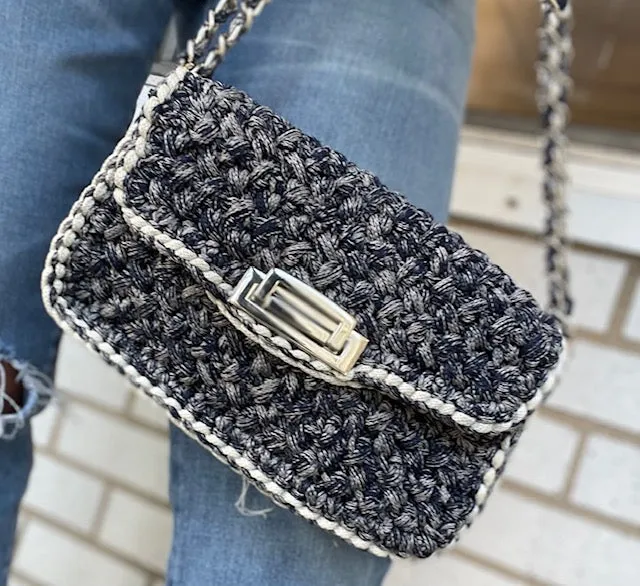 The Crocheted Flap Bag - Various Colors