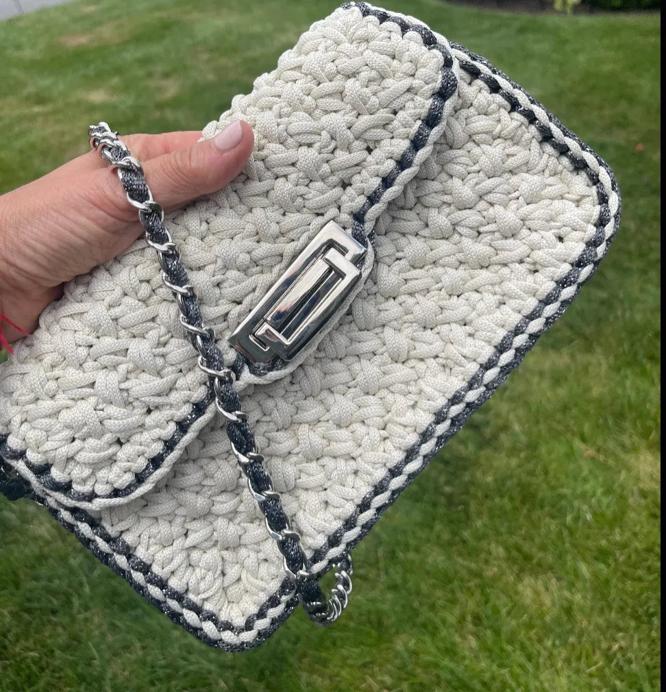 The Crocheted Flap Bag - Various Colors