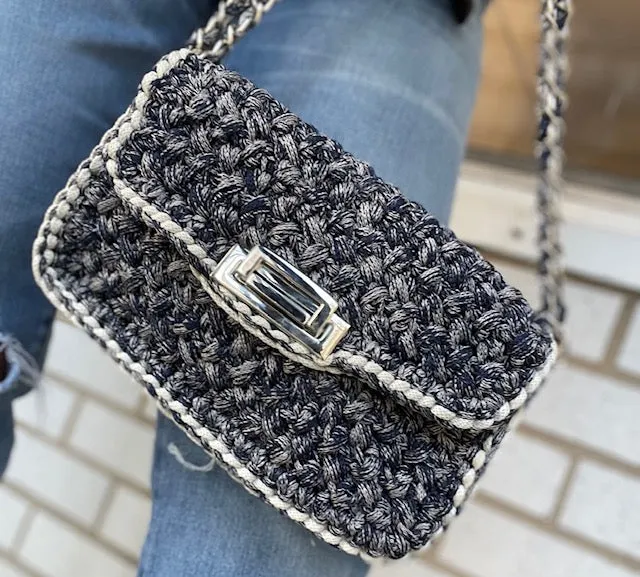 The Crocheted Flap Bag - Various Colors