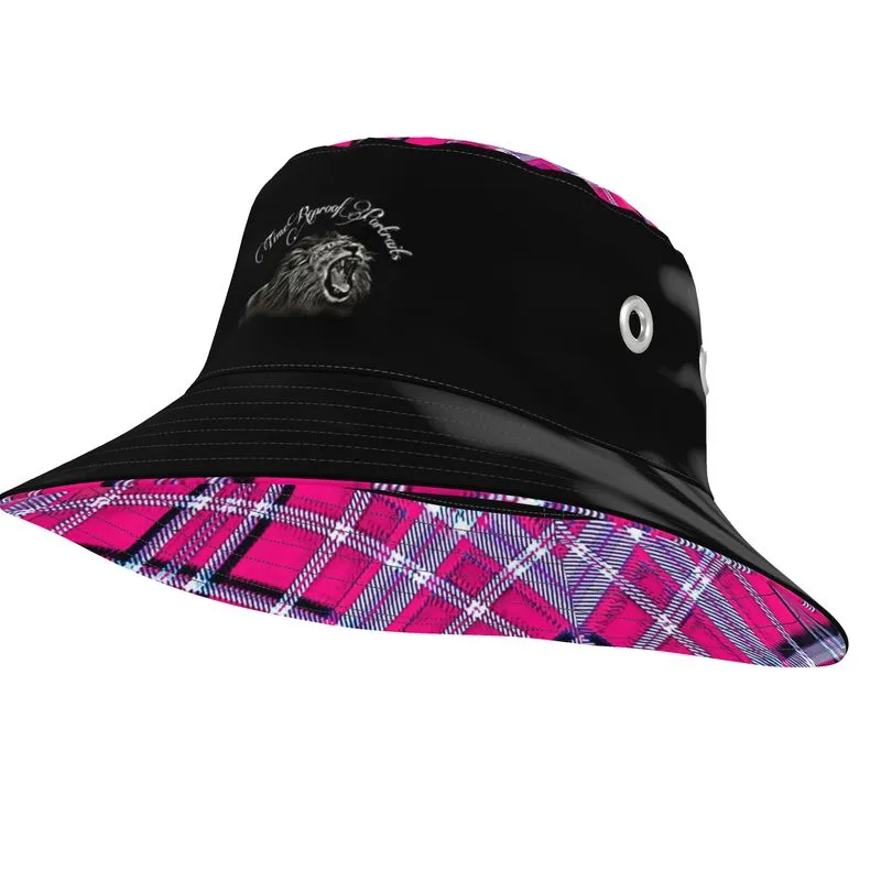 TRP Twisted Patterns 06: Digital Plaid 01-04A Designer Wide Brim Bucket Hat