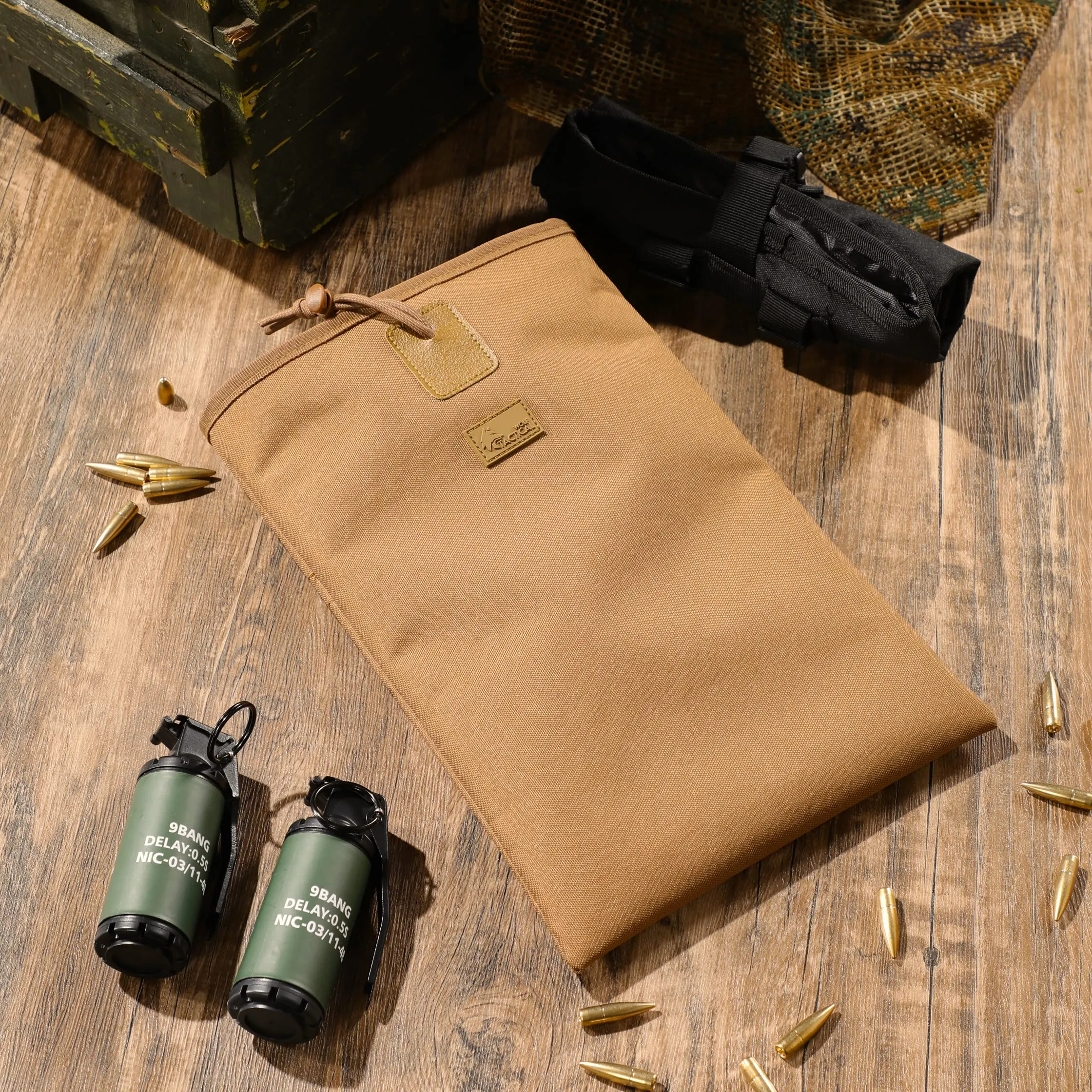 Wolf Tactical Molle Dump Pouch Large Ammo Pouch for Bullets Mags Slingshots