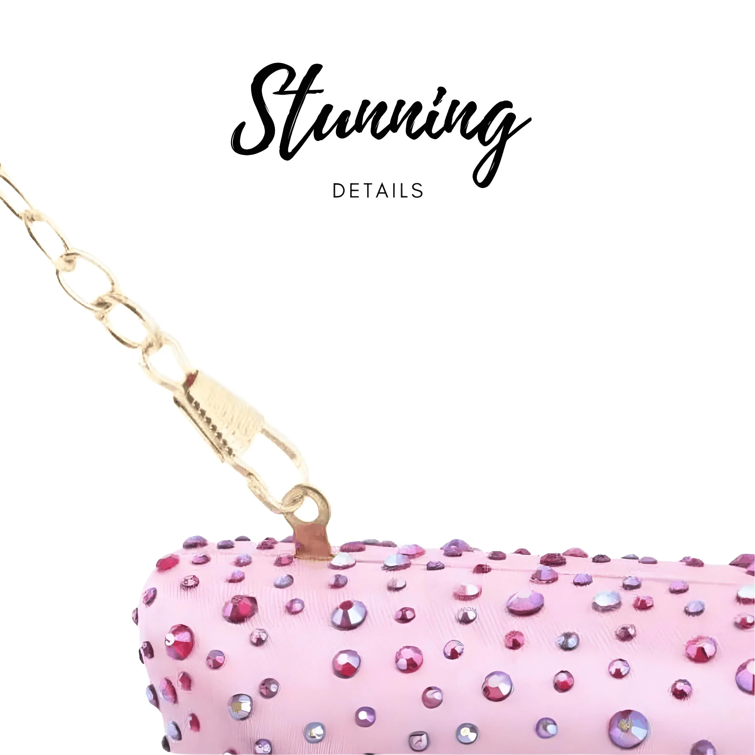 Women's Clutch With Rhinestones - In 9 Trending Colors!