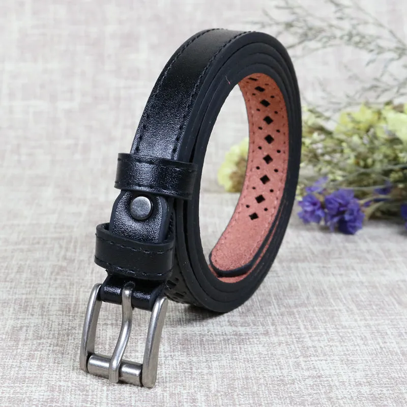 Women's Hollow Belt Korean-Style Women's Belt Women's Casual All-Matching Pin Buckle Student