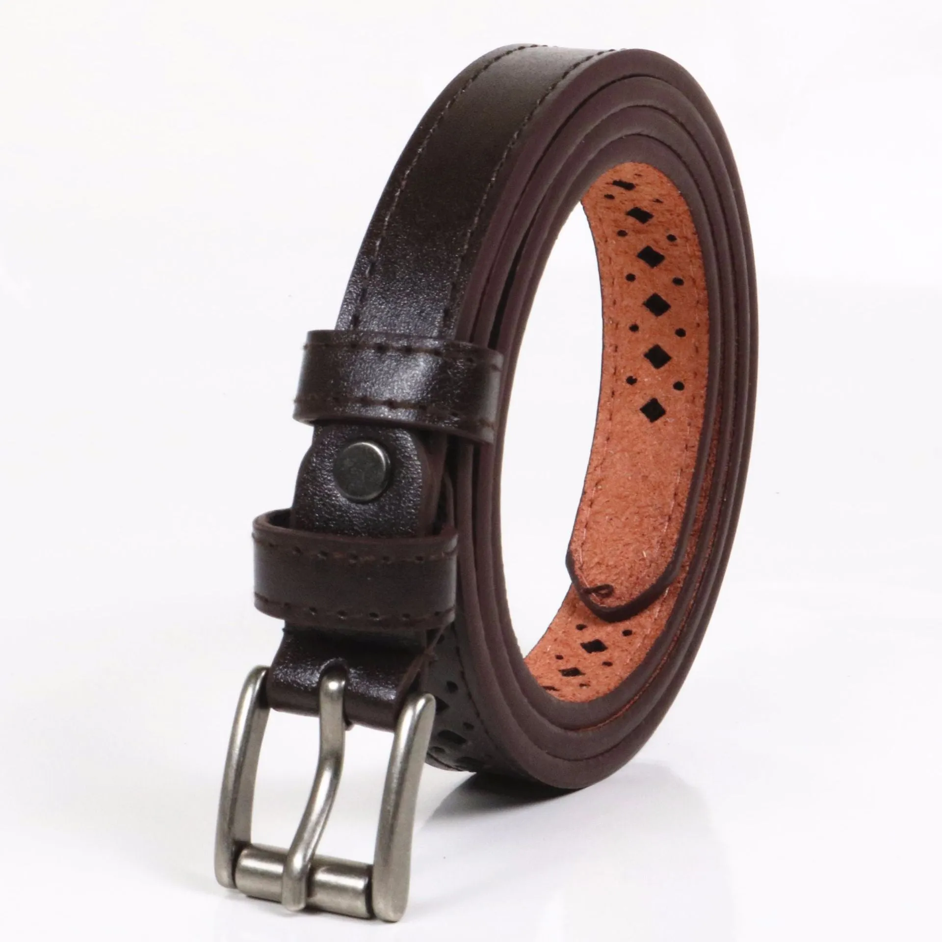 Women's Hollow Belt Korean-Style Women's Belt Women's Casual All-Matching Pin Buckle Student